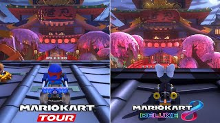 Evolution Of Tour Ninja Hideaway Course In Mario Kart Games [2021-2022]