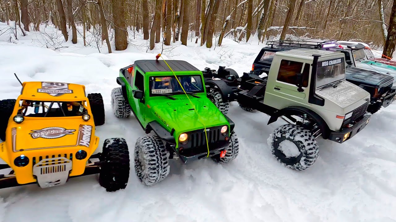 Snow Adventures with the Best 1/10 Scale RC Trucks!