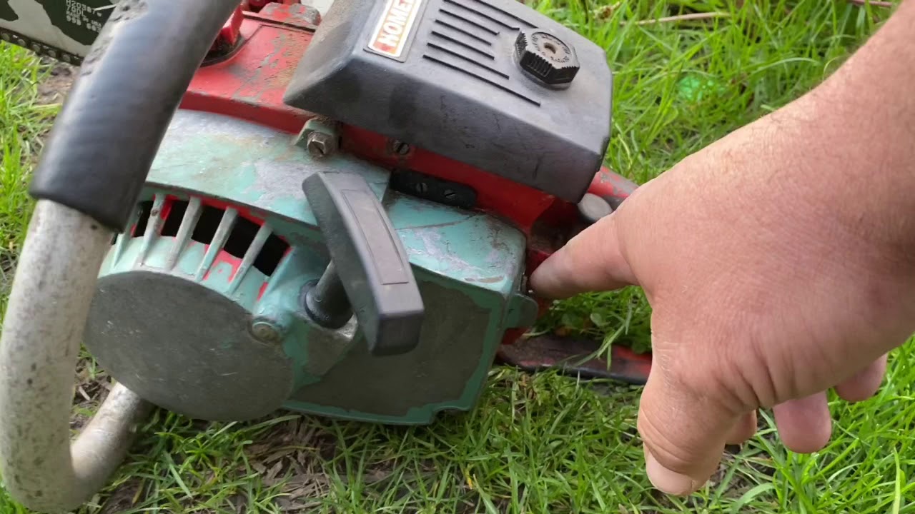 Homelite Super XL With Rebuilt Tillotson Carburetor Bad Cylinder Piston