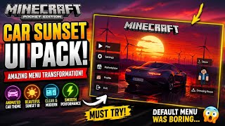 Animated Car Sunset UI in Minecraft PE! 🔥 Must Try Addon screenshot 5