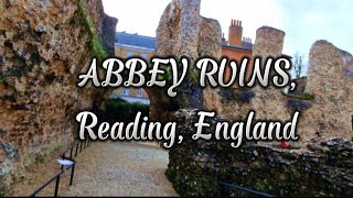 WALK AROUND THE ABBEY RUINS AND FORBURY GARDEN, READING, BERKSHIRE, ENGLAND | 4K VIDEO | APRIL, 2024