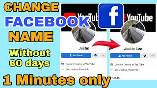 Paano Palitan Ang Facebook Name Kahit Wala Pang 60 Days In Just 1 Minutes Jovtv