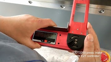 NC press brake with E21 controller，bending video