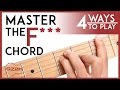 How To Play The F Chord - 4 Easy Ways to Finally Master The F Guitar Chord