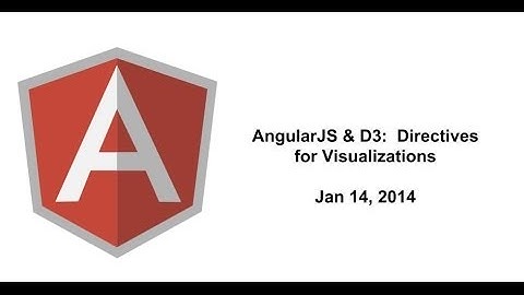 AngularJS & D3: Directives for Visualizations