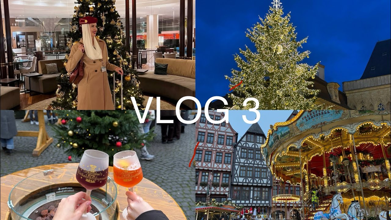 Christmas vlog ✨ Командировки стюардессы Emirates | Прага и Франкфурт
