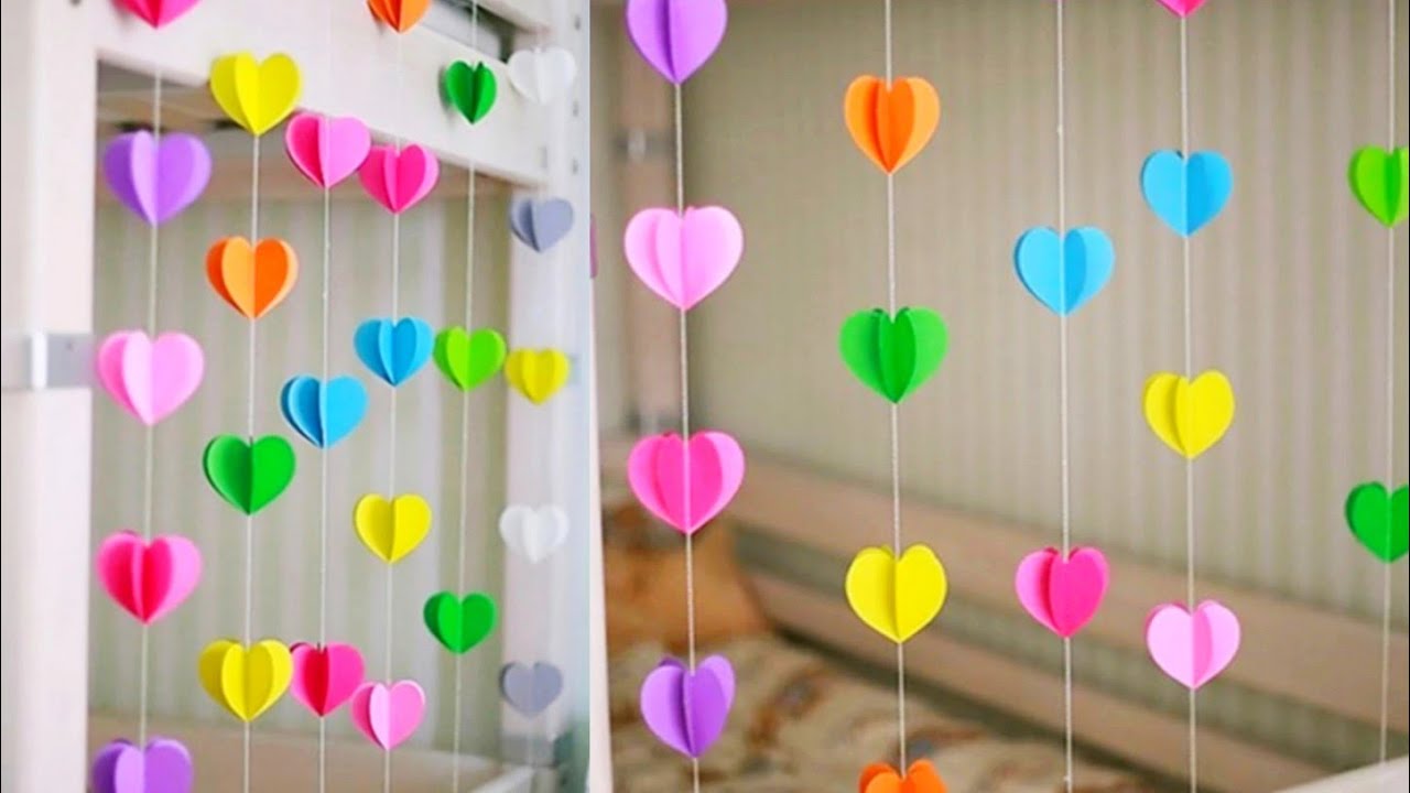 Easy Paper Birthday Decoration Idea Handmade At Home Diy You - How To Make Birthday Decorations At Home Easy