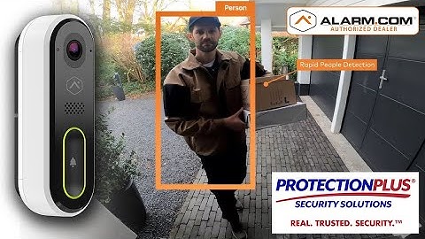 Introducing the Alarm.com Touchless Video Doorbell | PROTECTION PLUS