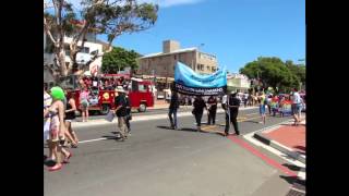 Cape Town Pride 2014 - Floats - Pink Tongoue and Gay Flag of SA