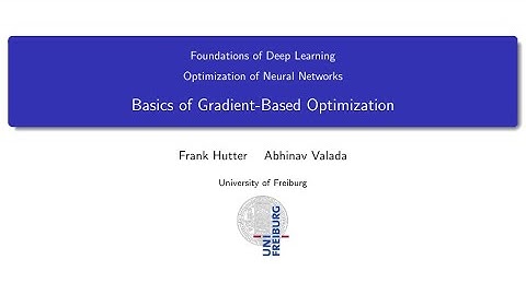 04.02 Basics of Gradient-Based Optimization