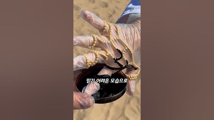 사막에서 만든 정체불명의 검은 액체