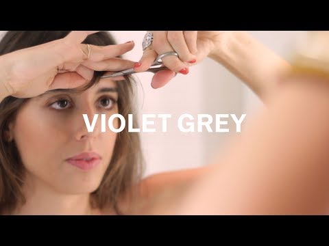 How To Trim Your Bangs At Home with Violette | VIOLET GREY