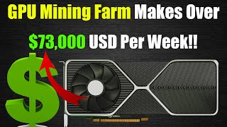 This GPU Mining Farm Makes OVER $73,000 A Week!! OMG Xelis