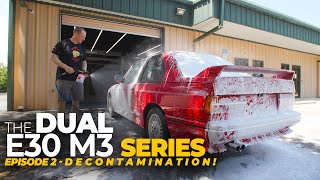 How I Decontaminate A Car Before Polishing | The Dual E30 M3 Detailing Series