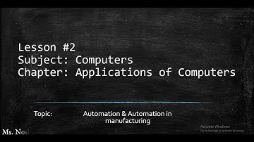 Automation (Oxford Right Byte 3) Computer Lesson