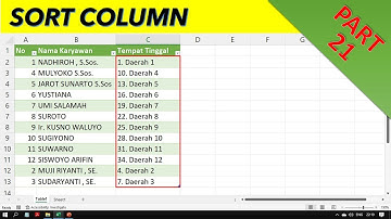 21. power query sort columns  alphabetically ( sort otomatis excel )