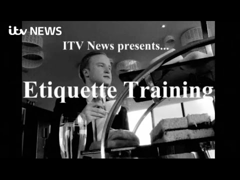 ITV News - Etiquette training with William Hanson @WilliamHansonEtiquette