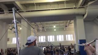 Toe up on bars- Maddy Riordan