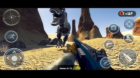 Dino Shooting Games Gameplay | Source Code | Unity 3D | For Sale
