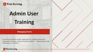Admin User Training  | Managing Events