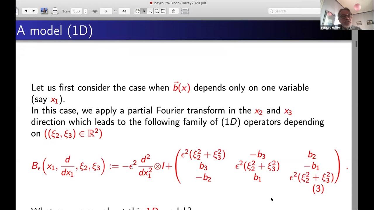 Spectral Theory for the Bloch-Torrey Operator - Bernard Helffer - YouTube
