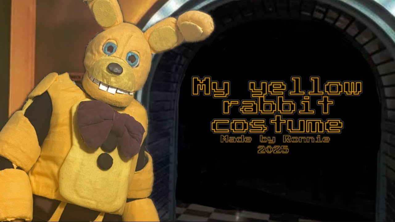 Yellow Rabbit Costume Rotten #cosplay #FNAF my yellow rabbit costume! - YouTube