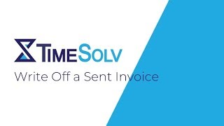 Write Off a Sent Invoice Help Tutorial