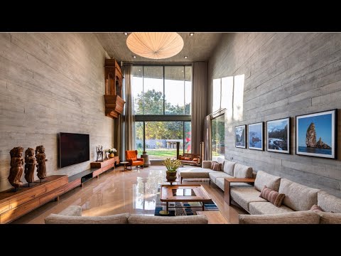 A Modern Indian Brutalist House With Artistic Touches