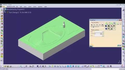 CATIA Machining-Sample surfaceMachining roughing