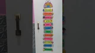 रंगों से सजा Months of the Year TLM | Creative Classroom Idea | UPS SHERNI