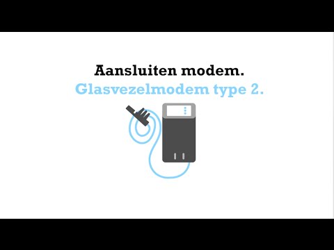 Aansluiten glasvezelmodem type 2