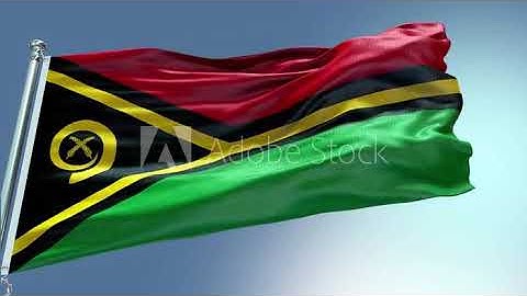 4k render Vanuatu Flag video waving in wind Vanuatu Flag Wave Loop waving in wind Vanuatu Flag