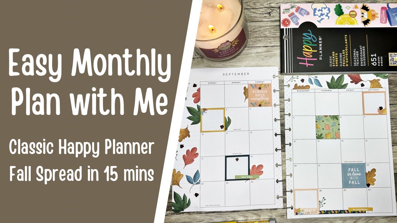 Plan With Me  Happy Planner 