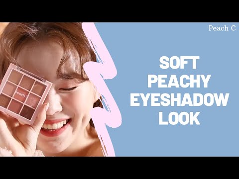 Soft Peachy Eyeshadow Look | Peach C | YesStyle Korean Beauty