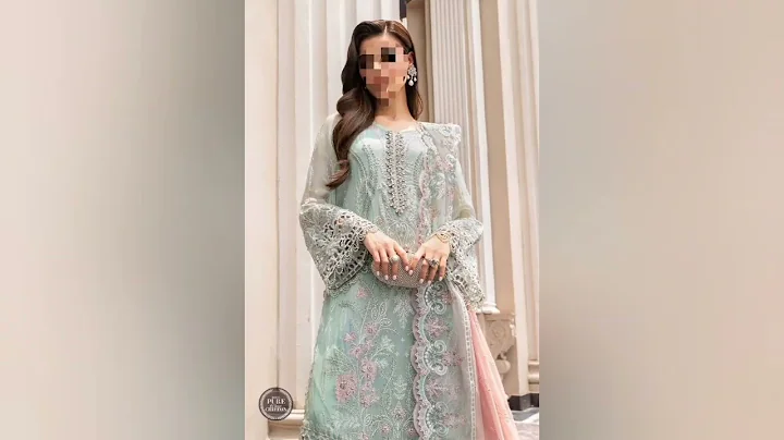 MariaB collection2025|mariab chiffon Embroided dress collection|chiffon hand embellished bridal wear