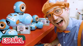 Blippi y los Robots Sobre Ruedas | Aprende a Construir Robots para niños |  Videos Educativos