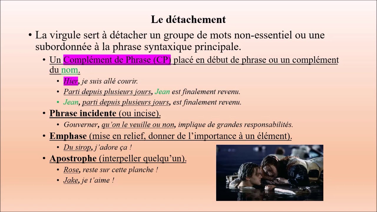 Phrase IX : la ponctuation (2), la virgule