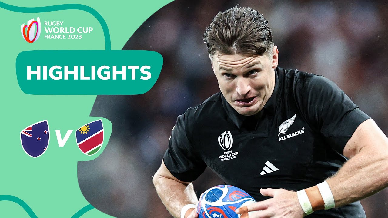 11-try All Blacks dominate New Zealand v Namibia Rugby World Cup 2023 Highlights