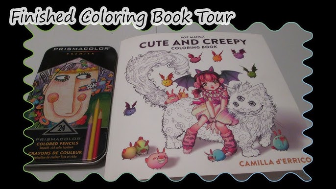 Pop Manga Cute and Creepy Coloring Book by Camilla d'Errico: 9781984858498