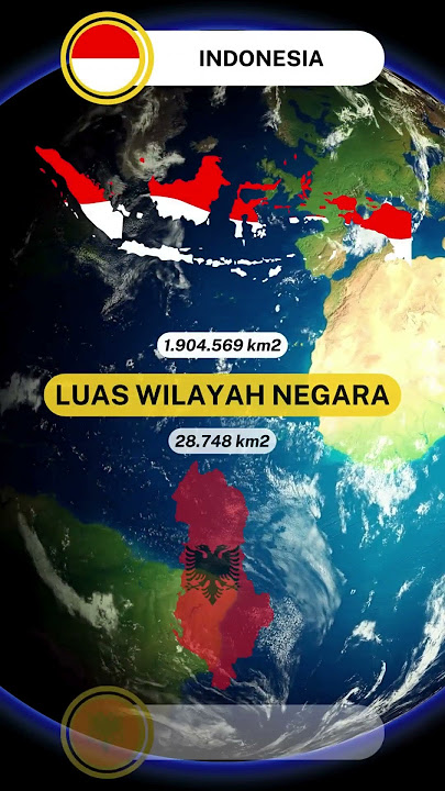 Perbandingan Negara: Indonesia vs Albania in terms of area, population and military #shorts