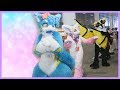 Anthrocon 2018 - Fursuit parade (Front Row view!)