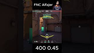 하루 동안 FNC Alfajer 세팅 써보기