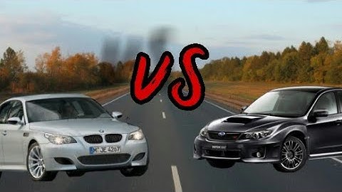 [Уличные гонки] сток BMW M5 e60 vs Subaru WRX STi 2008