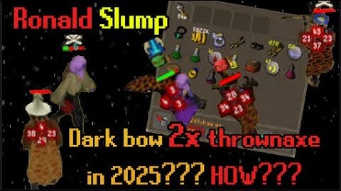 How to D Bow 2x Axe spec in 2025! - Maxed 60 Attack Pure pk Video - Ronald Slump