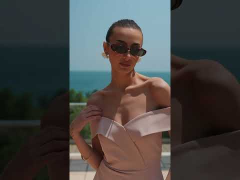 Коктейльна сукня  арт. 321, бежевая, видео 1