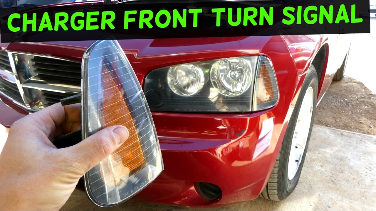HOW TO REMOVE AND REPLACE FRONT TURN SIGNAL ON DODGE CHARGER - YouTube