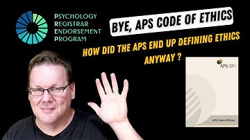 Bye APS code of ethics