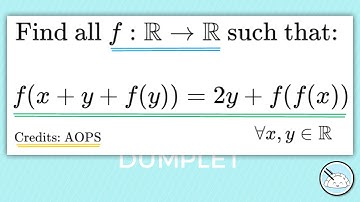 A Quick and Simple Functional Equation! || High School Math