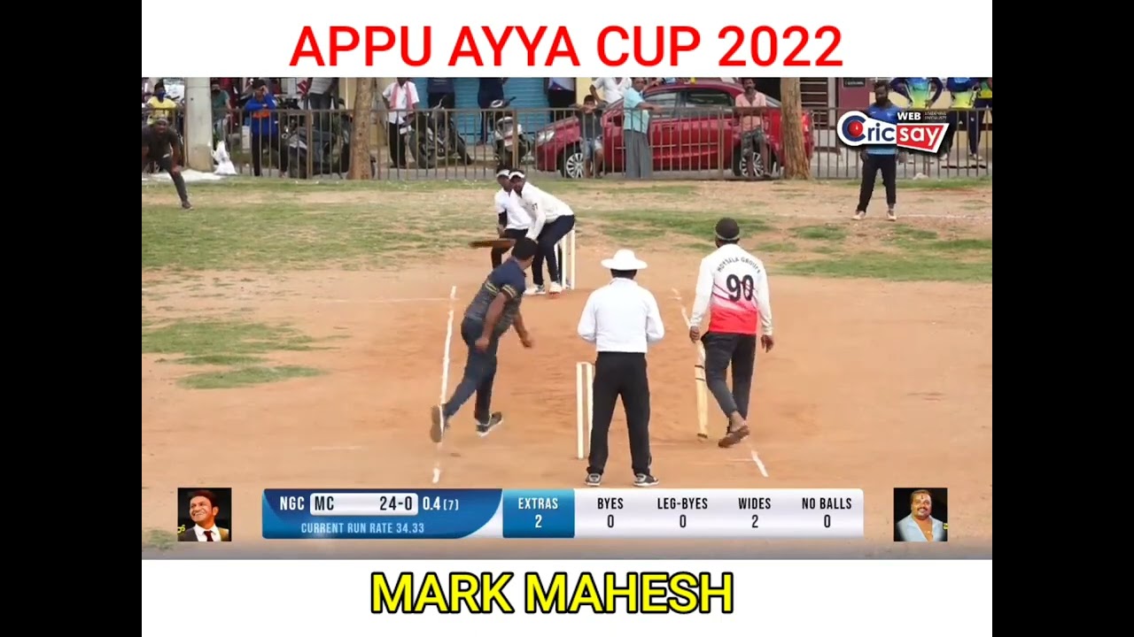 Watch - Mahesh aka Mark blistering innings against NGC in Appu Ayya Cup 2022 at Mysuru