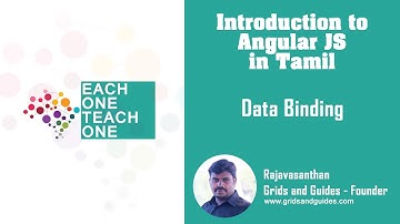 Databinding - Introduction to Angular in Tamil - E1T1